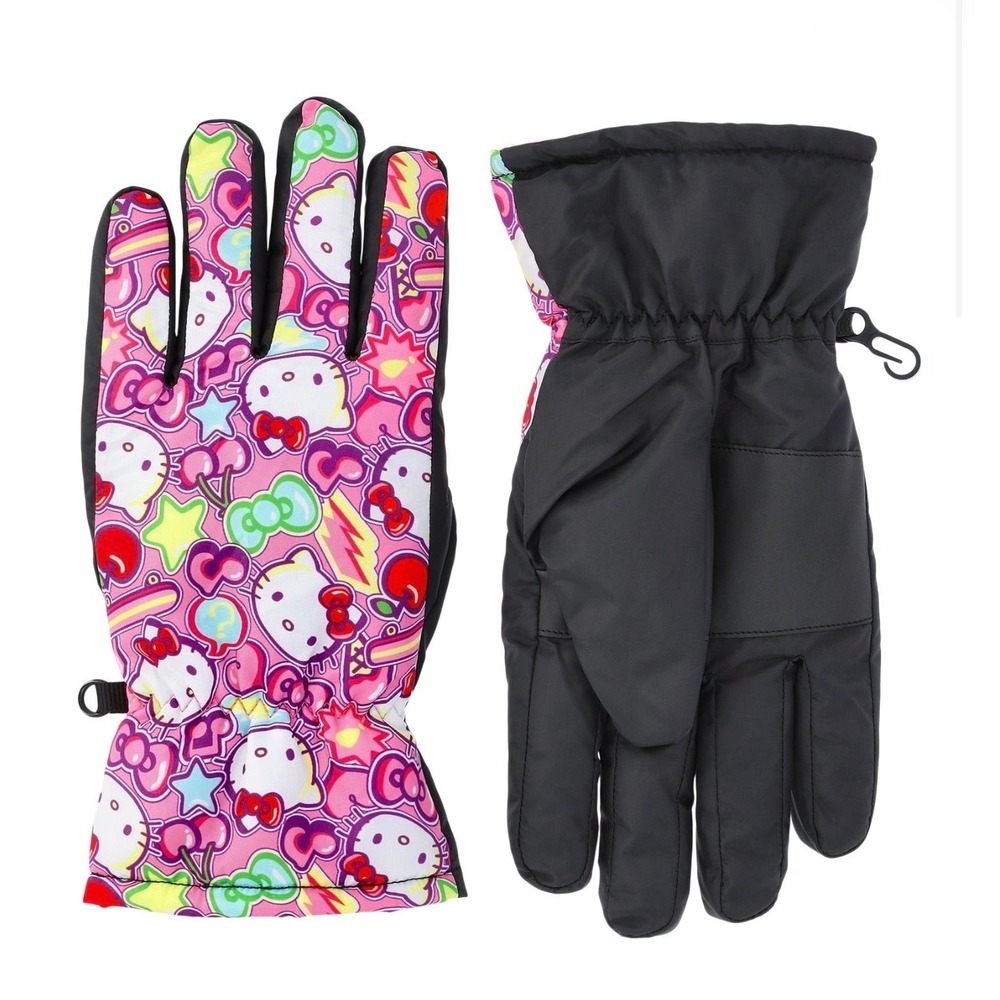 Hello Kitty Girls Insulated Ski Gloves L/XL NEW